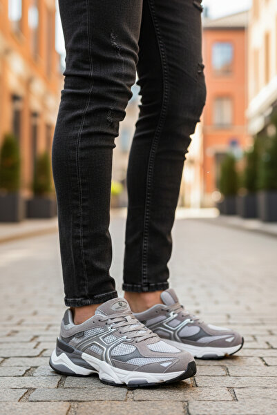 Hammer Jack 25009 Ghost Rahat Taban Hakiki Deri Erkek Sneaker Spor Ayakkabı Gri