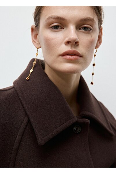 MANGO Woman Sallantılı küre küpe