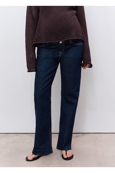 MANGO Woman Düz kesim hamile jean