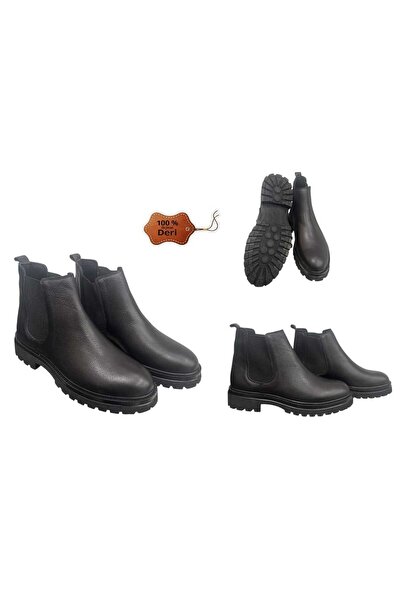 BAYRAMOĞLU KUNDURA Genuine Leather Light Sole Elastic Chelsea Model Men's Boots