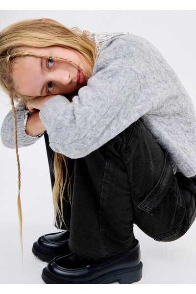 MANGO Kids Kargo flare jean