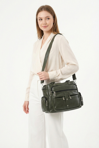 By Hakan Byhakan Jn-514 Domestic Washing Leather Women's Shoulder Bag Ladies ...