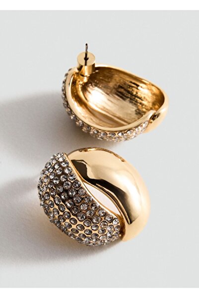 MANGO Woman Kristalli oval küpe