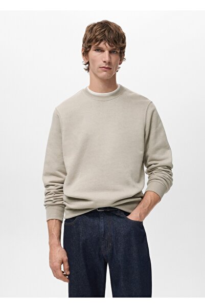 MANGO Man Regular kesim pamuklu sweatshirt