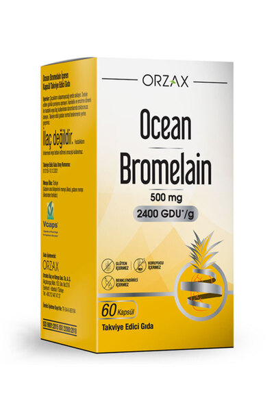 Orzax Ocean Bromelain 60 Kapsül