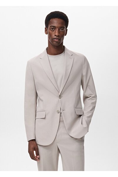 MANGO Man Zurich slim fit Thermolite® kumaş blazer ceket