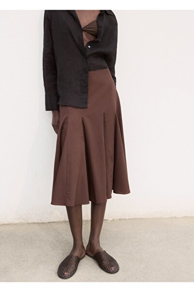 MANGO Woman Fusta midi plisata