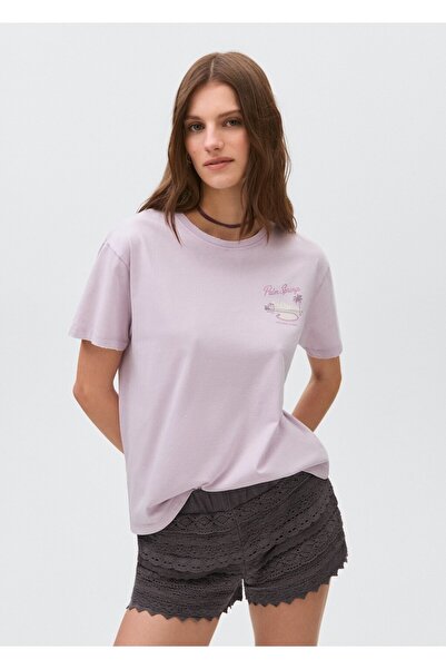 Mango Teen Kroşe volanlı şort