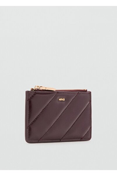 MANGO Woman Küçük boy kapitone bozuk para cüzdanı