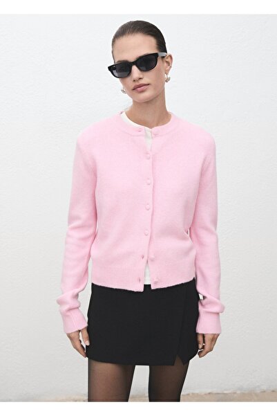 MANGO Woman Triko düğmeli hırka