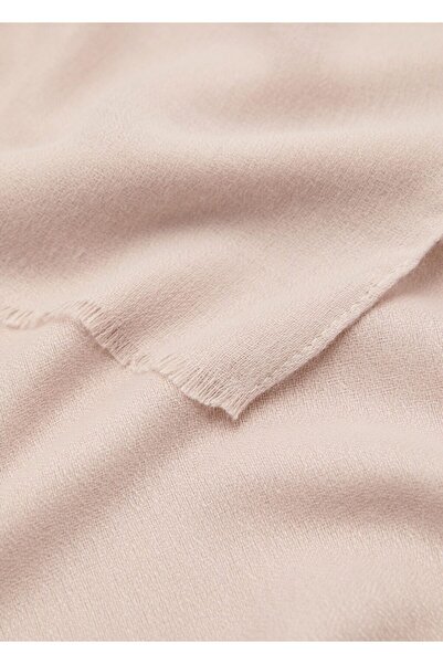 MANGO Woman Kenarları dikişsiz fular