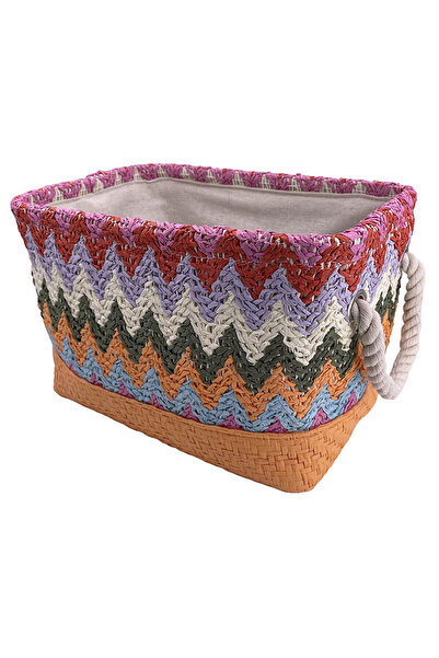 KOÇTAŞ Tığ Örgülü Sepet Mercan Medium