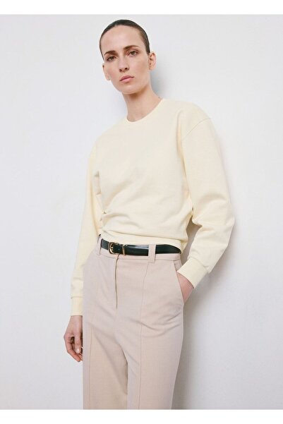 MANGO Woman Yuvarlak yakalı pamuklu sweatshirt