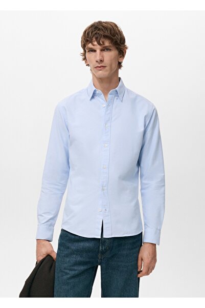 MANGO Man %100 pamuklu Oxford gömlek