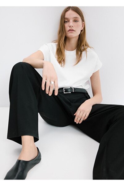 MANGO Woman Kısa kollu pamuklu tişört