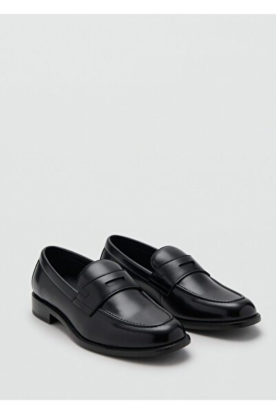 MANGO Man Napa görünümlü makosen ayakkabı