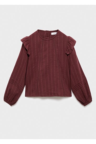MANGO Kids Volan detaylı bluz