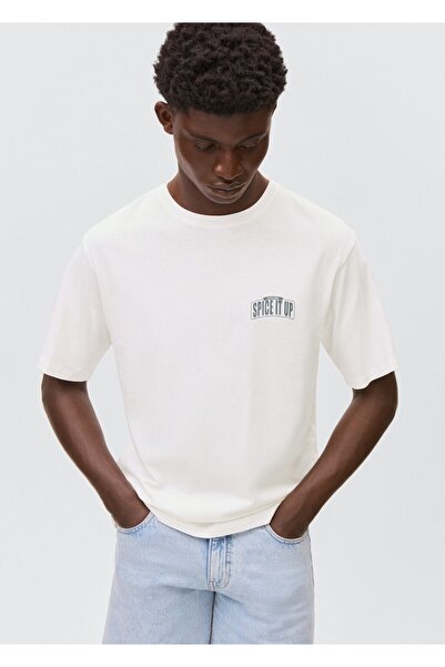 Mango Teen Kısa kollu desenli tişört