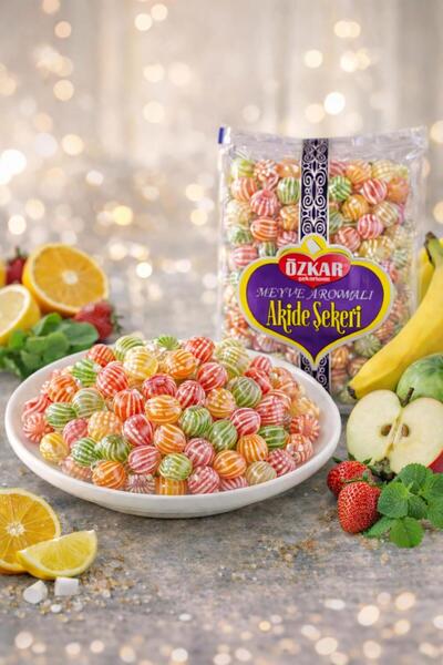 ÖZKAR ŞEKERLEME 5 adet Karışık Aromalı Akide Şekeri