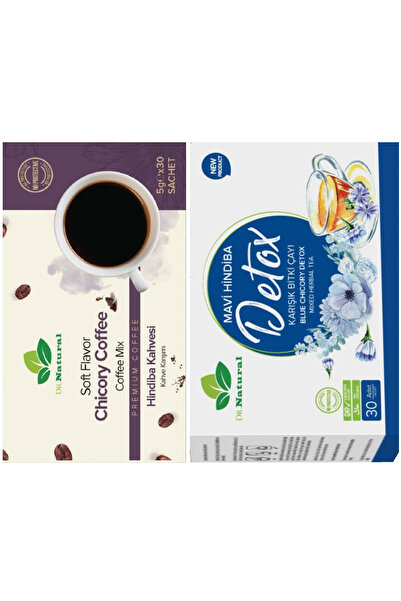 DRNATURAL Hindiba Guarana Kahvesi 30 Şase ve Mavi Hindiba Çayı 30 Şase