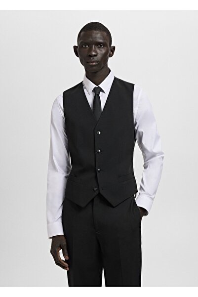 MANGO Man Süper slim fit streç kumaşlı yelek