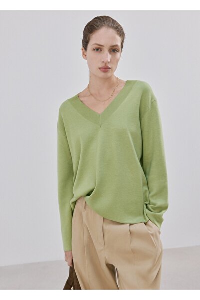 MANGO Woman V yaka triko kazak