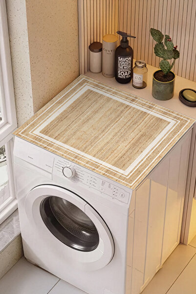 Homefesto Non-Slip Based Washing Machine Cover Modern Useful Washable Mat