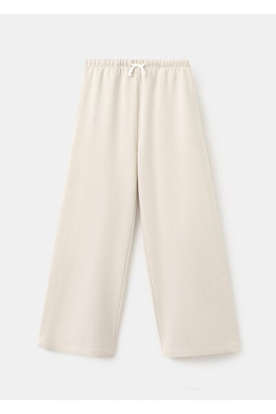 MANGO Kids İpli pamuklu jogger