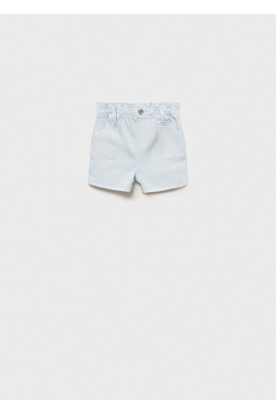 MANGO Baby Paperbag denim şort