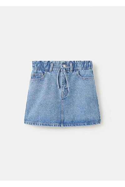 MANGO Kids Kısa denim etek