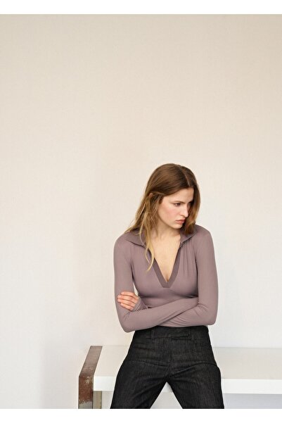 MANGO Woman Sivri yaka badi