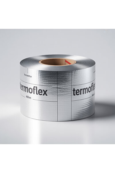 TERMOFLEX 72x25 mt Alüminyum Folyo Bant Düz – Tamir, Soba Borusu ve Havalandı...