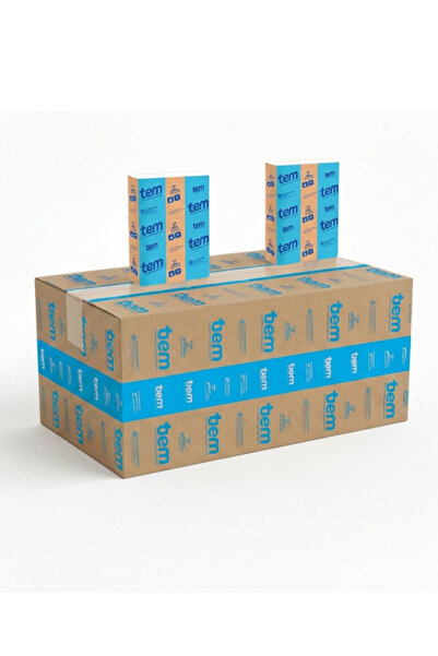 TEM Z Katlı Dispanser Peçete 2 Katlı 12 Paket x 200 Yaprak (2400 Yaprak)