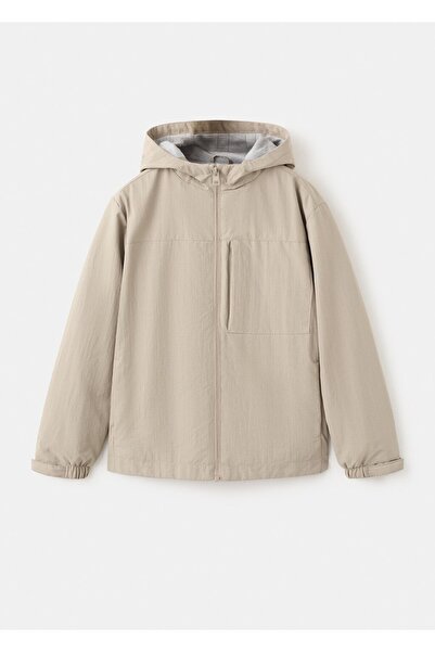 MANGO Kids Kapüşonlu su geçirmez parka