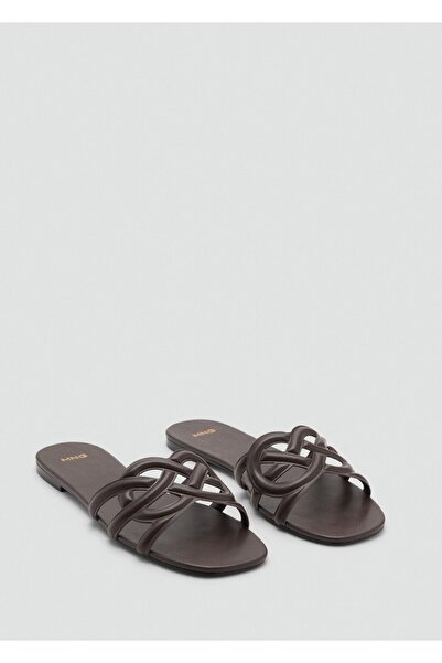 MANGO Woman Çapraz bantlı sandalet