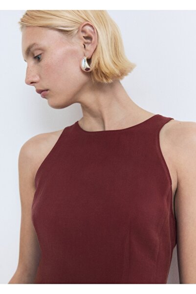 MANGO Woman Halter Yaka Evaze Bluz