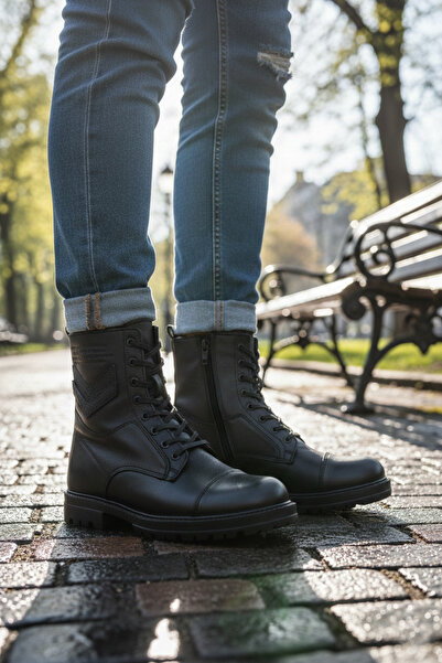 Hammer Jack 17640 Удобни мъжки ботуши с цип, изработени от естествена кожа, у...