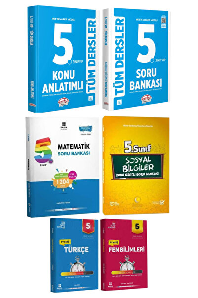Editör Yayınevi MEB Maarif Modeli 5. Sınıf Tüm Dersler Konu Anlatımı+Soru Ban...