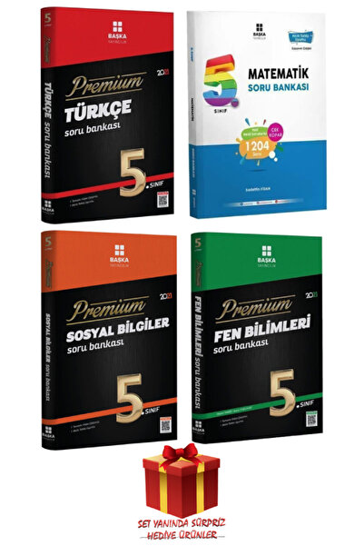 Başka Yayıncılık 5. Sınıf Türkçe+Matematik+Sosyal Bilgiler+Fen Bilimleri Soru...
