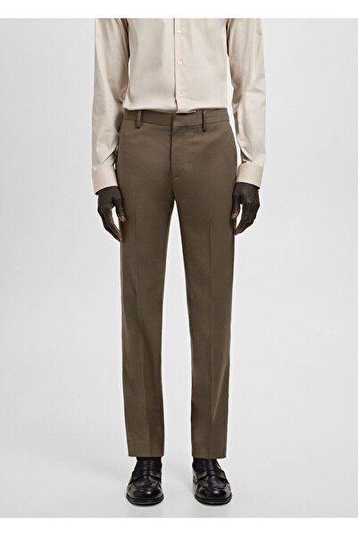 MANGO Man Süper slim fit streç kumaştan kumaş pantolon