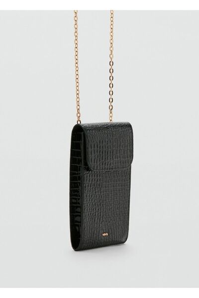 MANGO Woman Timsah derisi görünümlü cep telefonu kılıfı