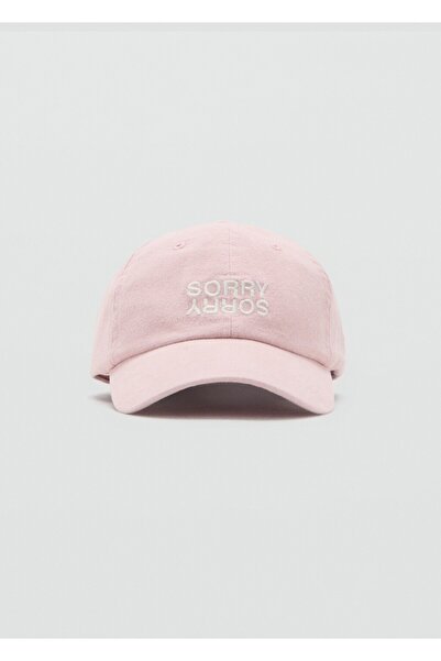 Mango Teen Yazı işlemeli şapka