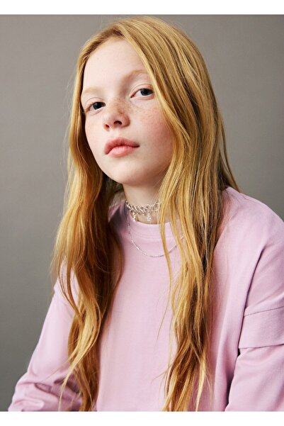 MANGO Kids Kolu detaylı tişört