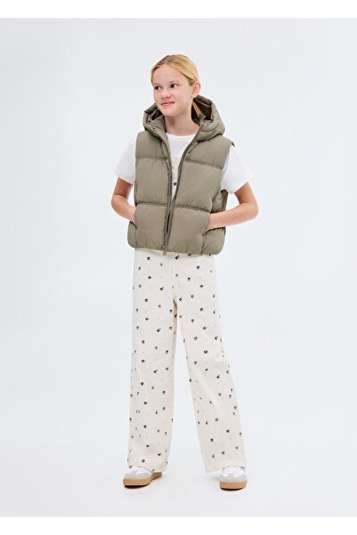 MANGO Kids Kapüşonlu kapitone yelek