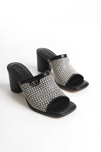 MARSEDO Ženska Debela potpetica Blunt Dnevna Papuče