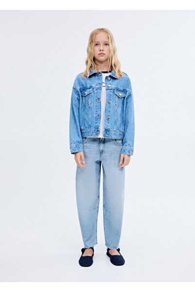 MANGO Kids Ballonjeans mit mittlerer Taille