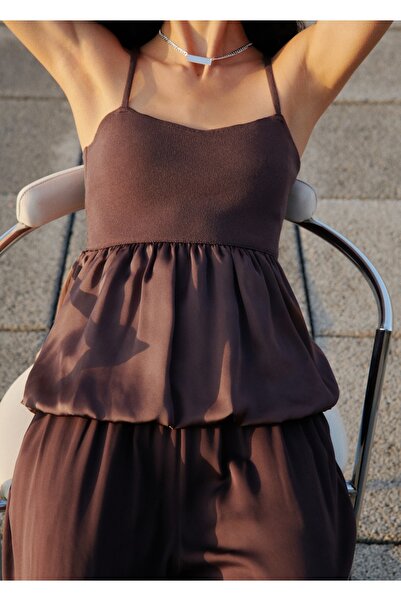 MANGO Woman Çapraz sırt detaylı kumaş bluz