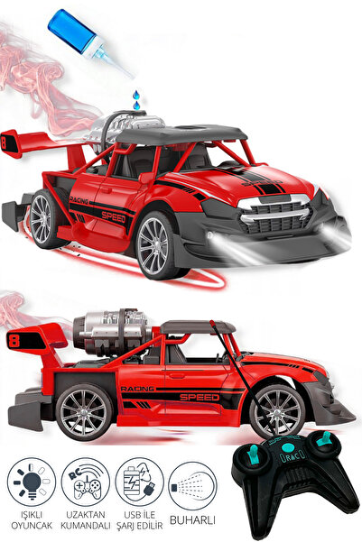 SmartFox Uzaktan Kumandalı Sprey Fonksiyonlu Şarjlı - Duman Atan Oyuncak Arab...