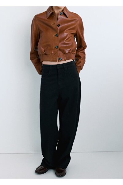 MANGO Woman Orta belli balon jean pantolon