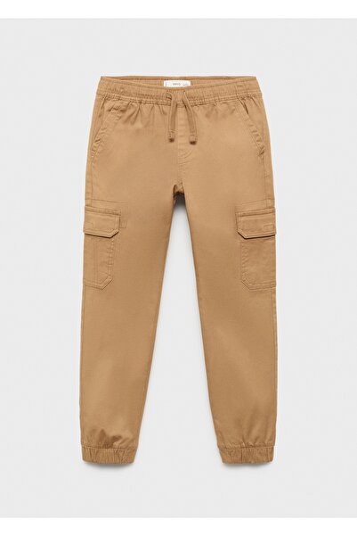 MANGO Kids Pamuklu kargo pantolon